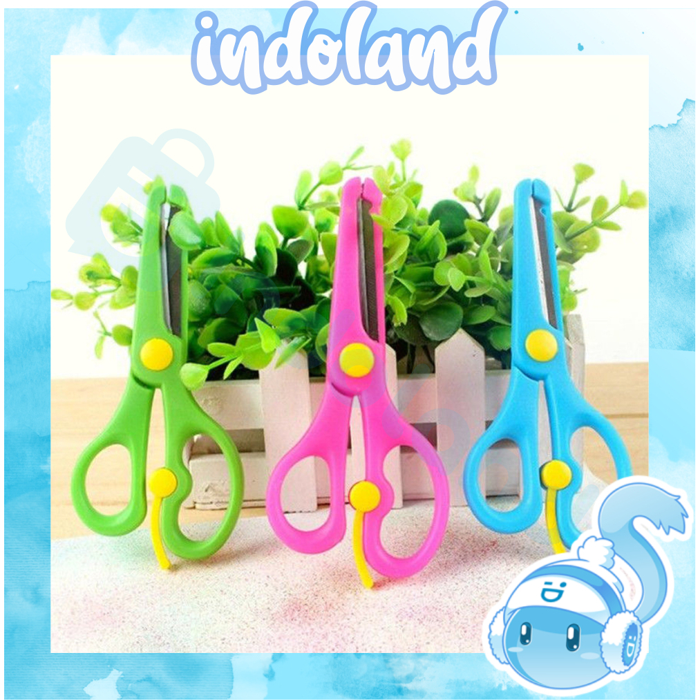 

☀ INDOLAND ☀ Gunting Kertas Anak Mini Gunting Aman Anak Kids Safety Scissors / Gunting Kecil Warna-WarniGUNTING MINI AMAN UNTUK ANAK / PAPER SCISSORS FOR KIDS / GUNTING KERTAS MINI R1153