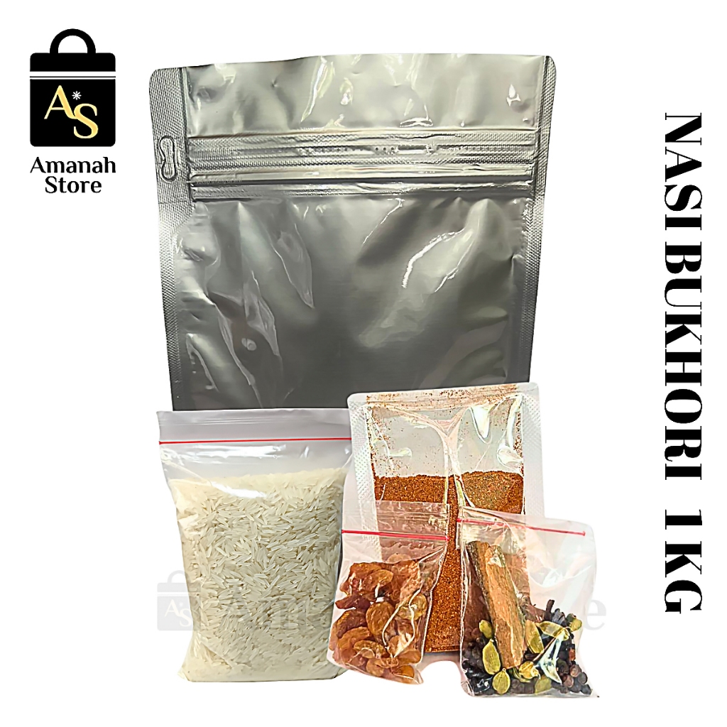 

Nasi Bukhori 1 Kg Nasi Bukhori Masakan Arab Paket Beras Dan Bumbu 1000 Gram ( 10 - 12 porsi )Murah