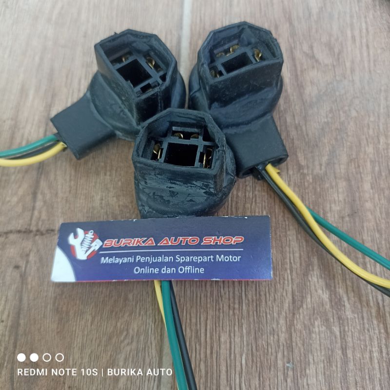 Soket fiting H4 lampu depan Honda Tiger verza Mega pro Original