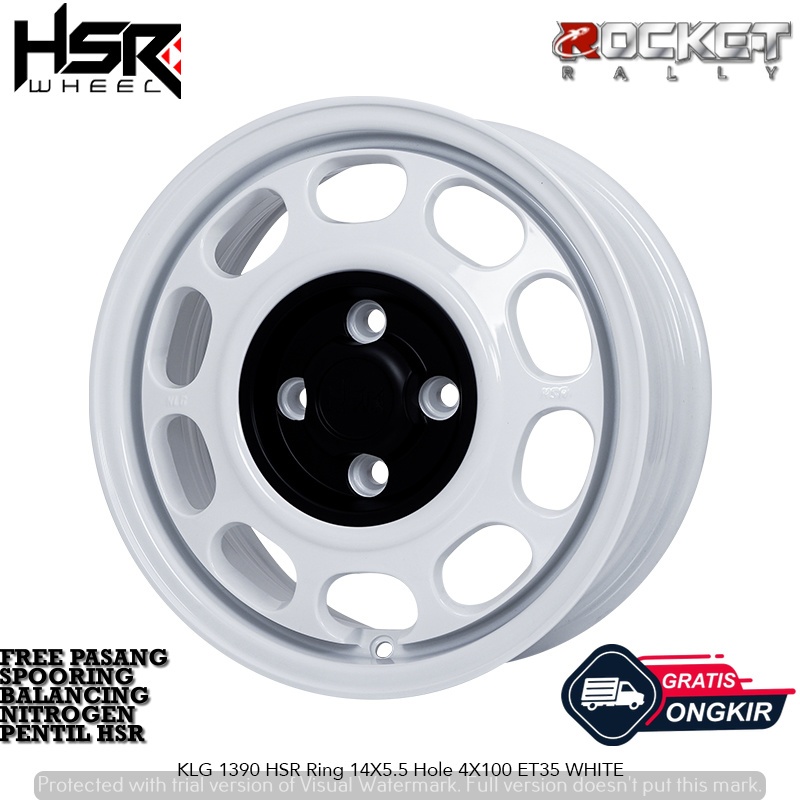 Pelek Mobil Ring 14 HSR KLG Ring 14 Cocok untuk mobil Wuling AirEv Sigra WagonR Estilo Calya Etios