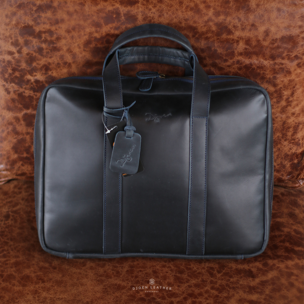 djoen leather tas laptop kulit sapi asli Deon bag muat laptop 14inch