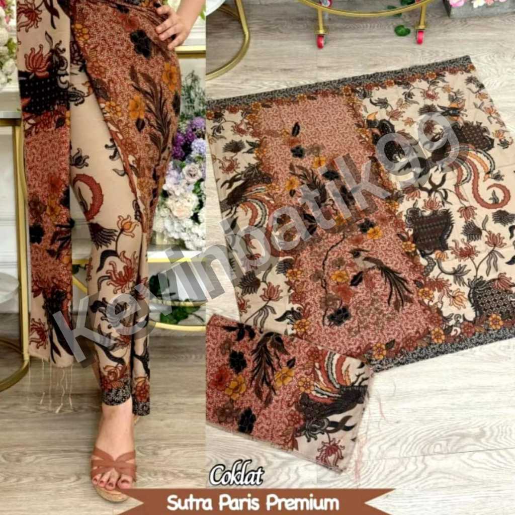 kamen set selendang bali wanita motif cendrawasih