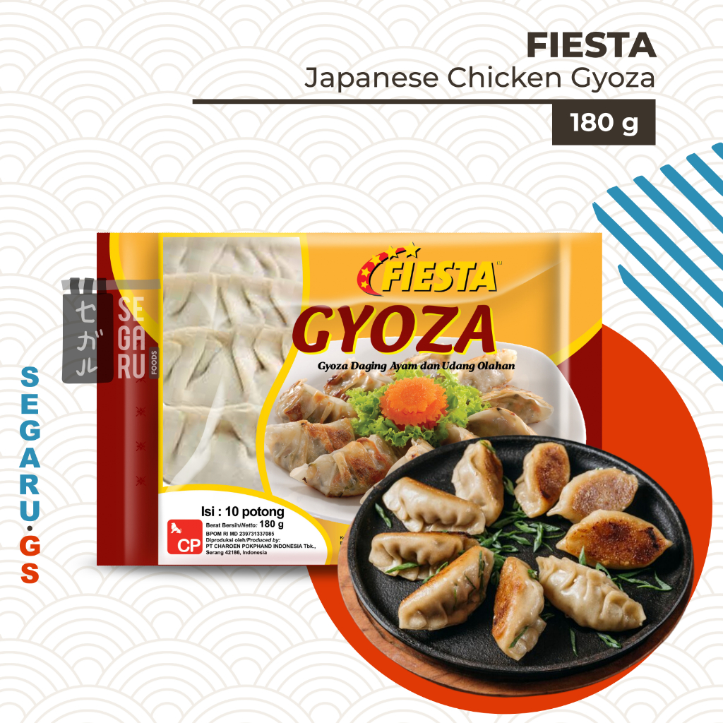 

Fiesta Gyoza Ayam dan Udang Halal isi 10 pcs 180 gram