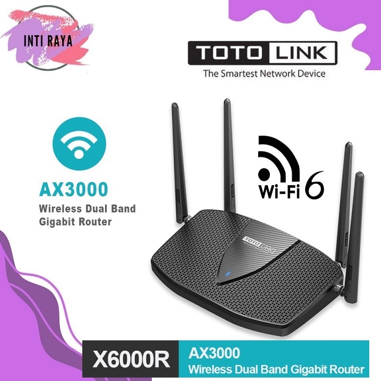 TOTOLINK X6000R - Wireless Dual Band Gigabit AX3000 - Wi-Fi 6 Router