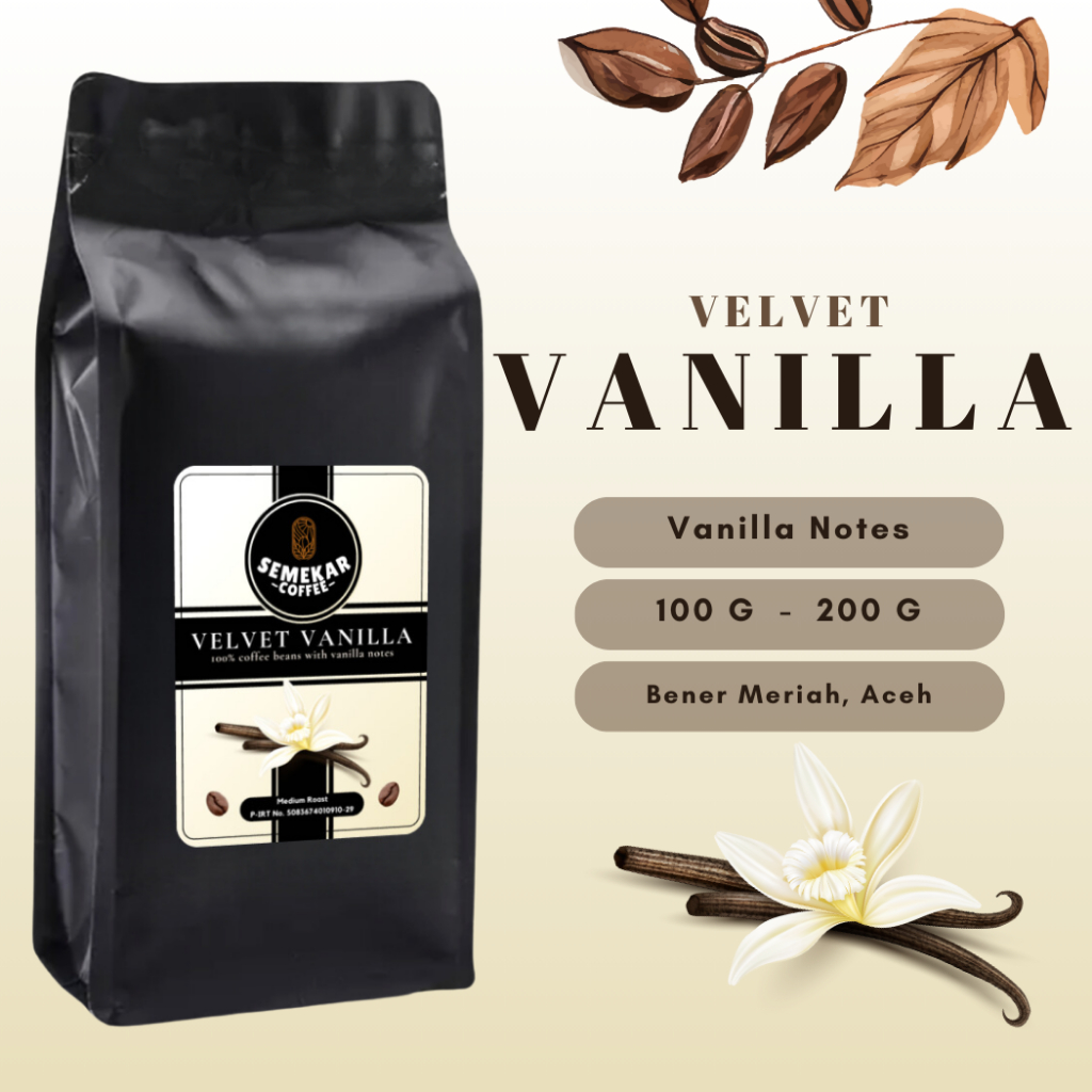 

Semekar Coffee - Valvet Vanilla Coffee Kopi Natural Fermentation Process Roasted Beans