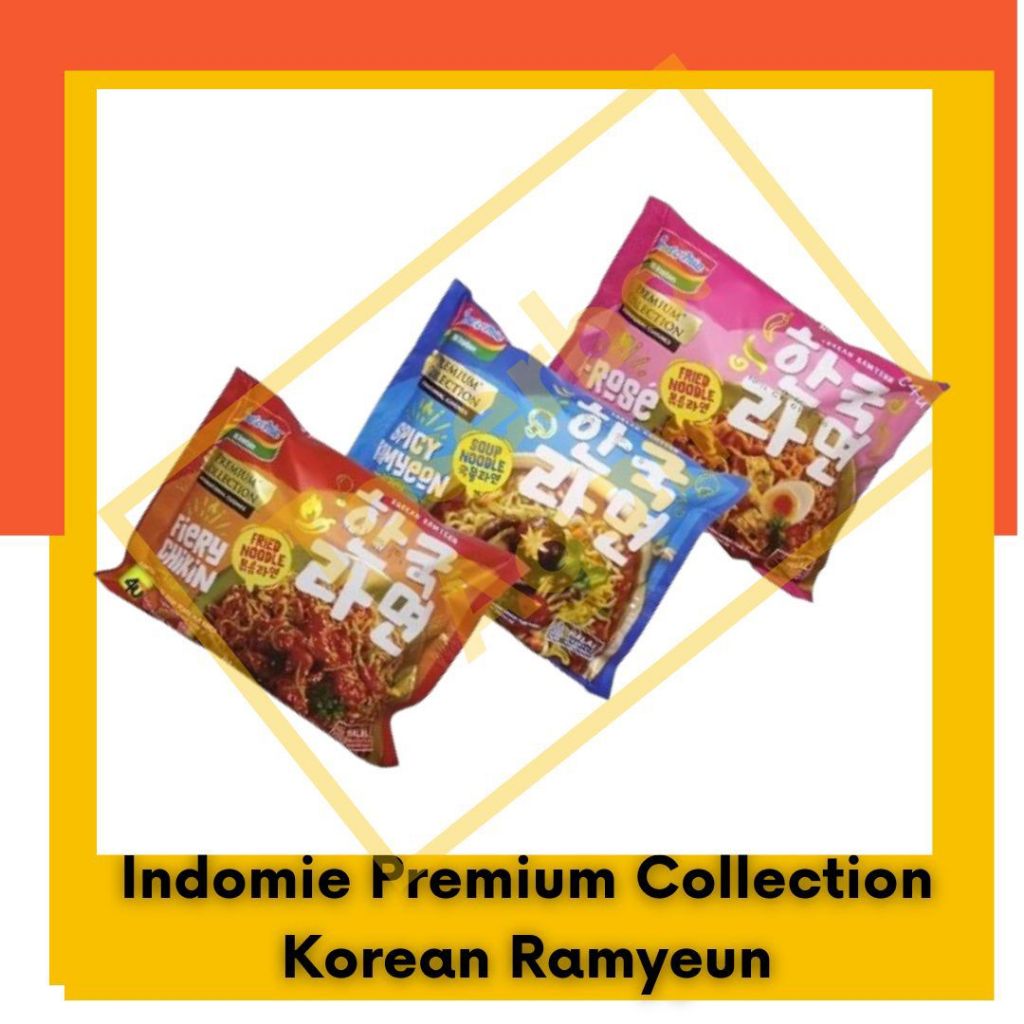 

Indomie Premium Collection Korean Ramyeun (Fiery/Spicy/K.Rose) per Pcs