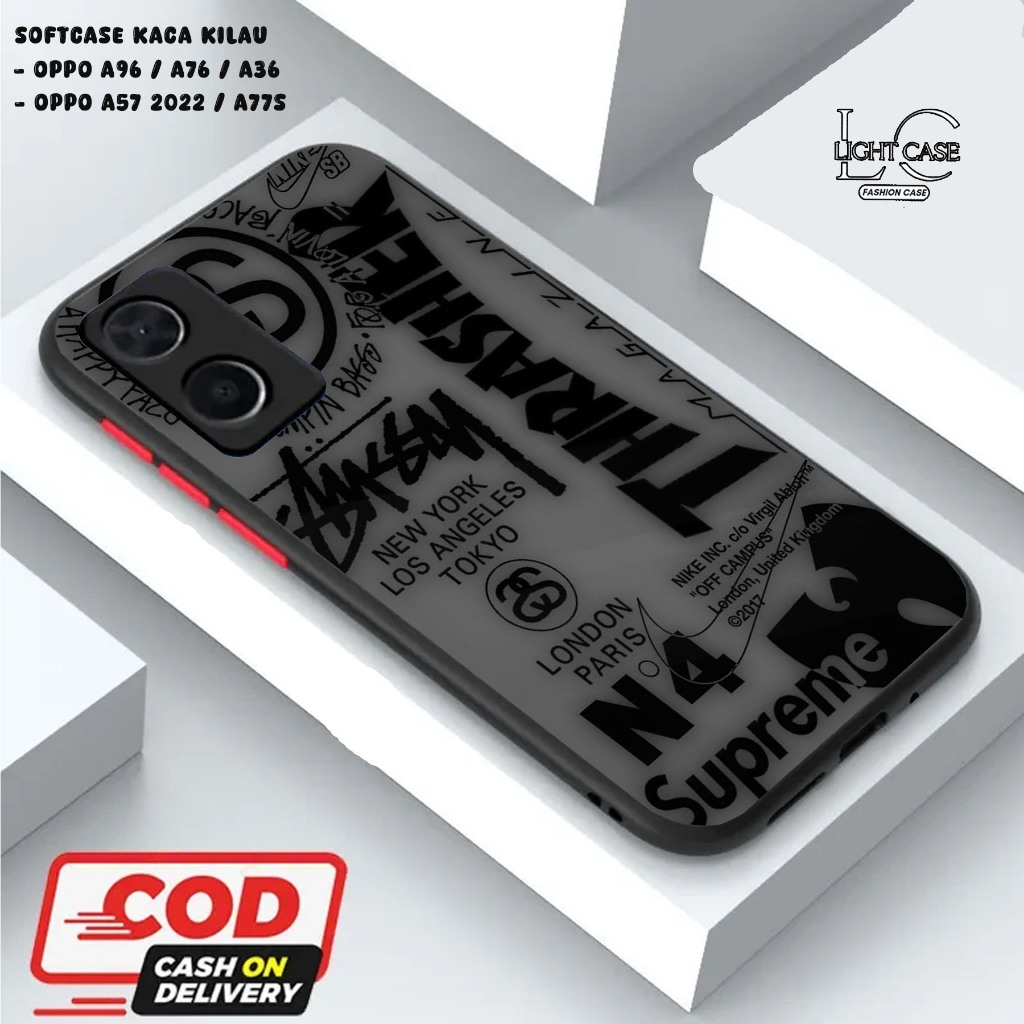 LIGHT CASE SOFTCASE GLOSSY (KACA KILAU) OPPO A96 / A76 / A36 || OPPO A57 2022 / A77S dan ALL TYPE SM