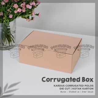 

Kardus Corrugated 27x18x10 CM | Die Cut | Kotak Karton | Box Packing Souvenir Pizza