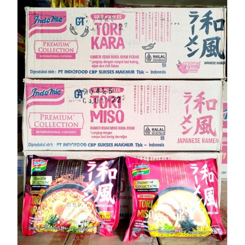 

Indomie Tori Miso dan Tori Kara, 1 Dus isi 20 Pcs
