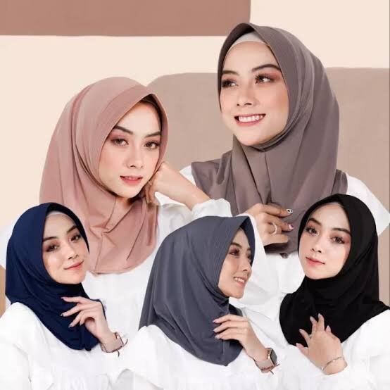 Hijab Sport Voli Hijab Instan Olahraga Hijab Instan/Bergo Sport Jersey Premium