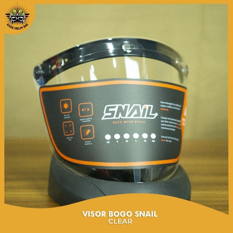 Snail Visor - Kaca untuk Helm Retro
