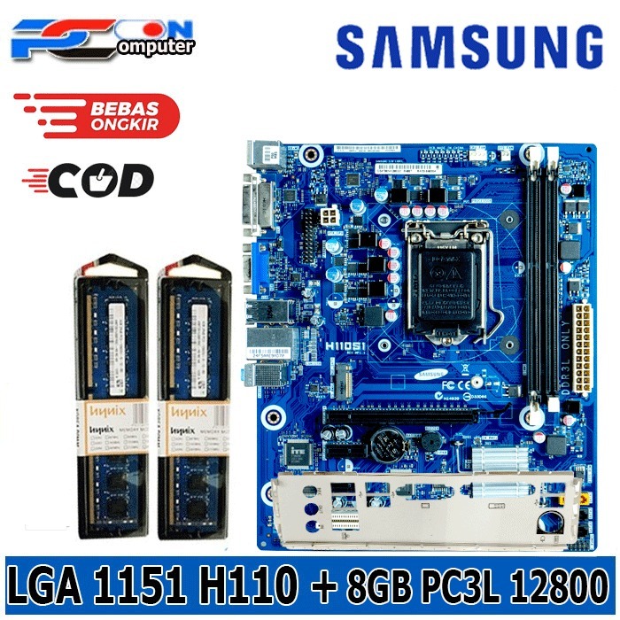 Mobo Mainboard LGA 1151 DDR3 H110 OEM Plus RAM