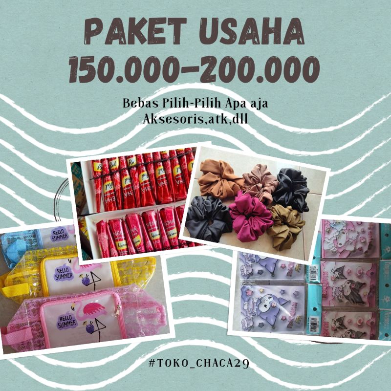

PAKET USAHA BEBAS PILIH AKSESORIS,ATK DAN LAINNYA
