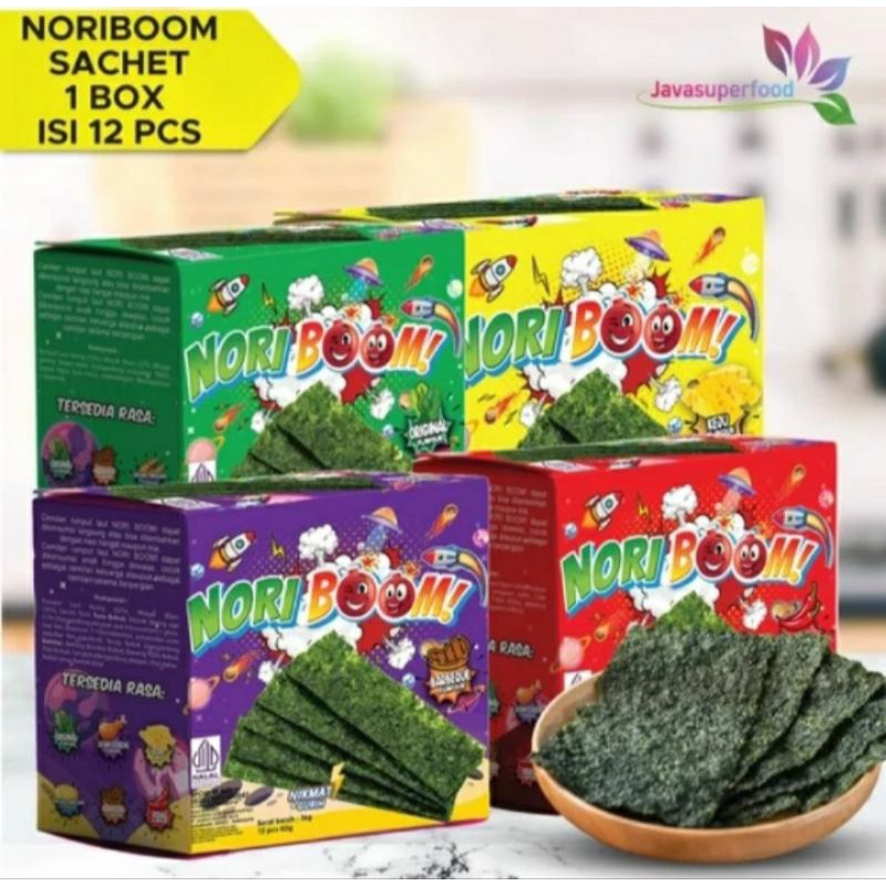 PAKEH HEMAT NORI BOOM 5RASA /CEMILAN SEHAT RUMPUT LAUT [1DUS 5BOX]