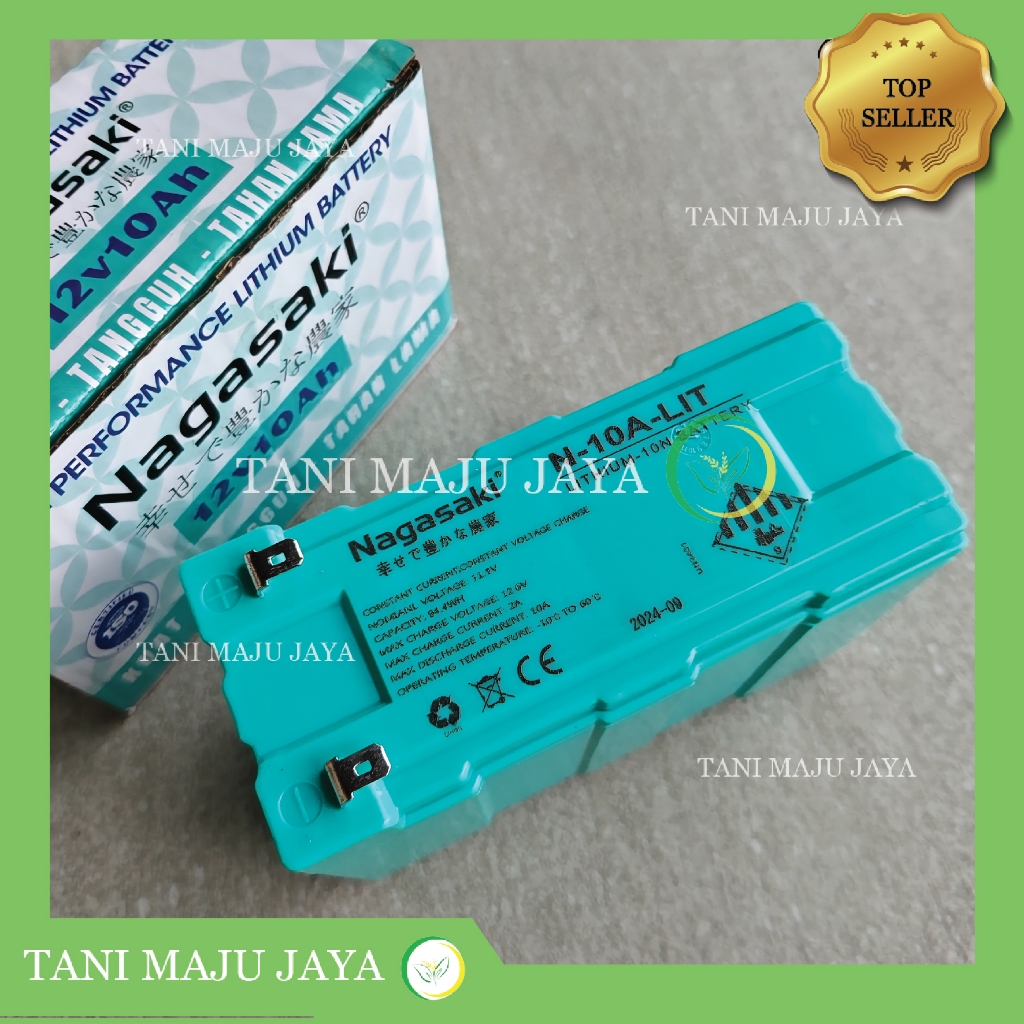 Aki Baterai Sprayer Elektrik Nagasaki 12V 10AH Lithium Battery Original 100% Tangki Knapsack Otomati