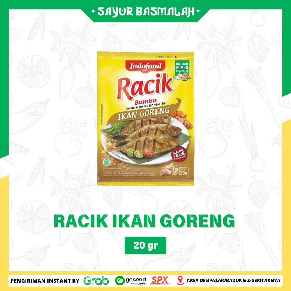 

Racik Ikan Goreng 20g - Sayur Basmlah