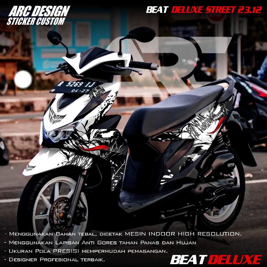(COD PROMO) TERBARU Decal Sticker Honda Beat DELUXE STREET 2020 2021 2022 2023 Full body - Stiker Sk