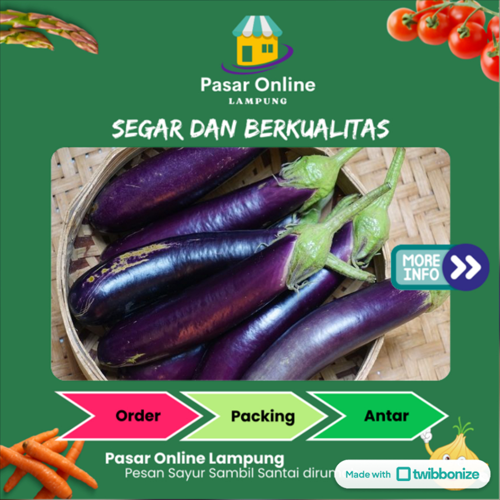 

Terong Ungu -+ 500 Gr - Pasar Online Lampung