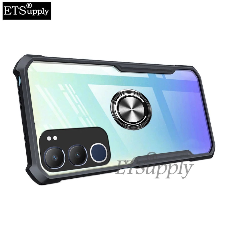 Case Vivo V50 / Y19s / Y29 5G Silikon Xundd Beatle Clear Bening Free Ring Standing Soft Casing Hp