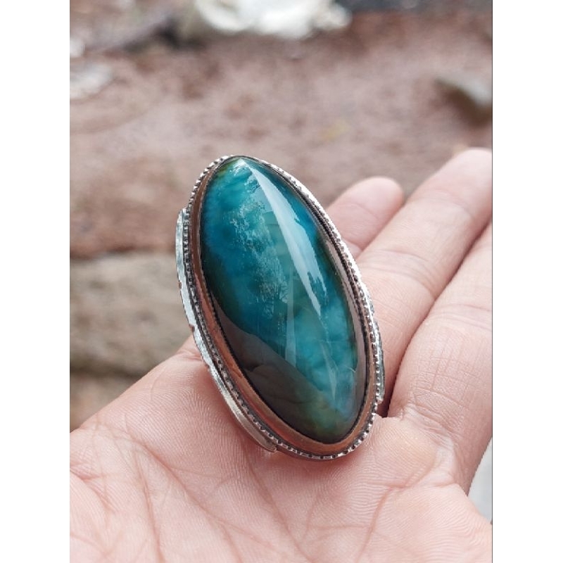 Batu akik Pandan biru