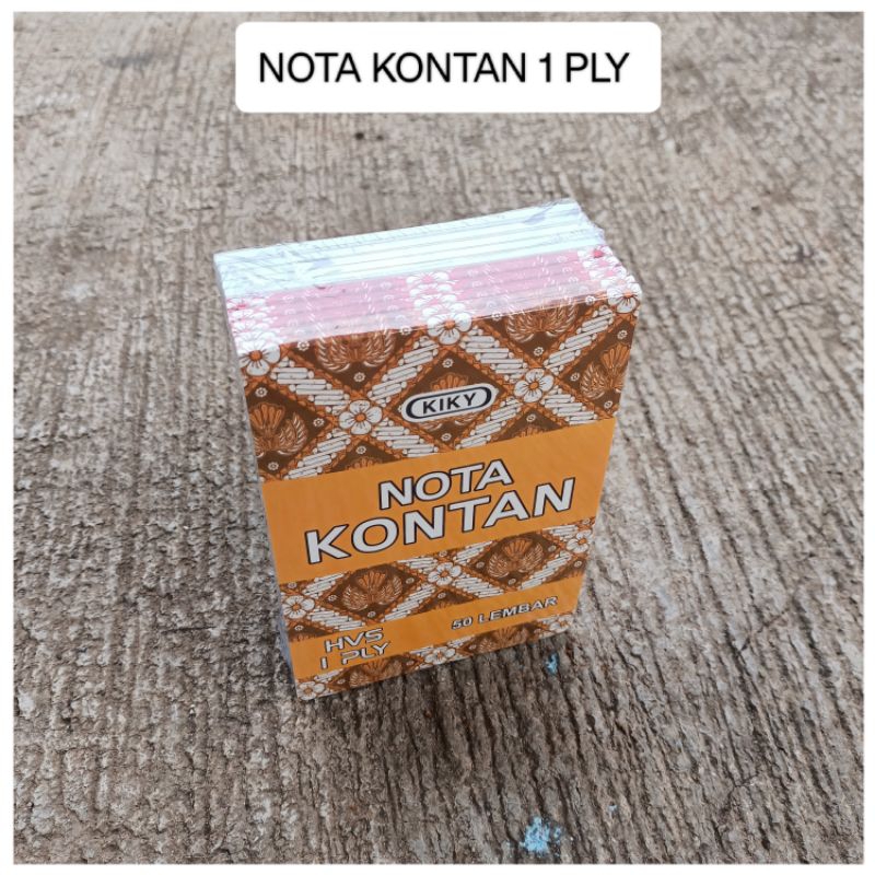 

1 Pak Nota Kontan 1 Ply Kiky Isi 10 Buku