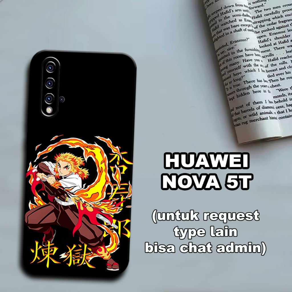 CC12/ Softcase karet lentur untuk huawei nova 5t /Motif karakter anime demon slayer/case huawei nova
