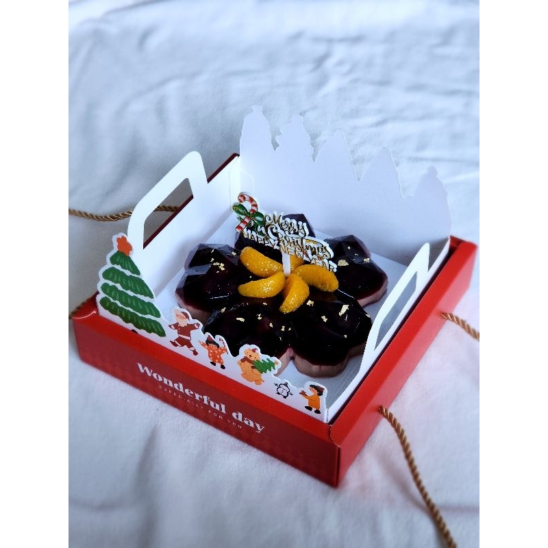 

puding natal christmas premium cherry chocolate