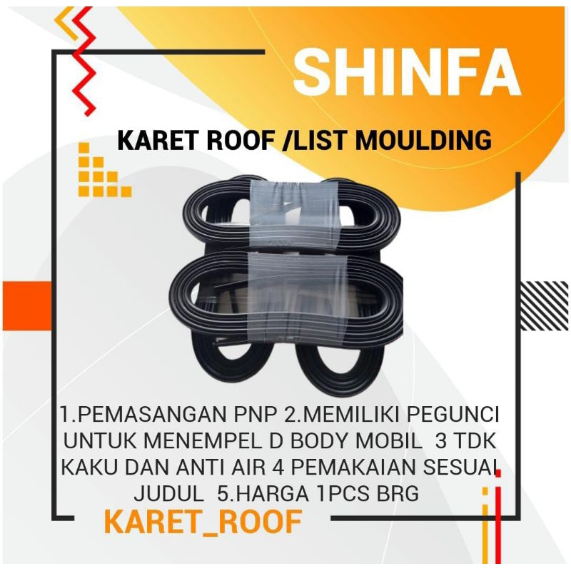 KARET ROOF /LIST MOULDING /DRIIP SIDE ROOF MOBIL TERIOS/ALL NEW TERIOS
