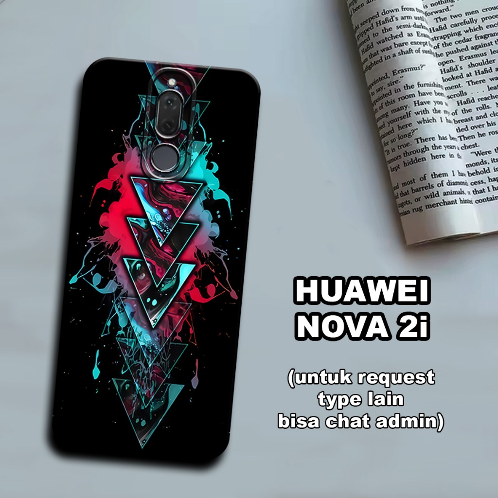 CC20/ Softcase karet lentur untuk huawei nova 2i/Motif abstrak/case huawei nova 2i/kesing huawei nov