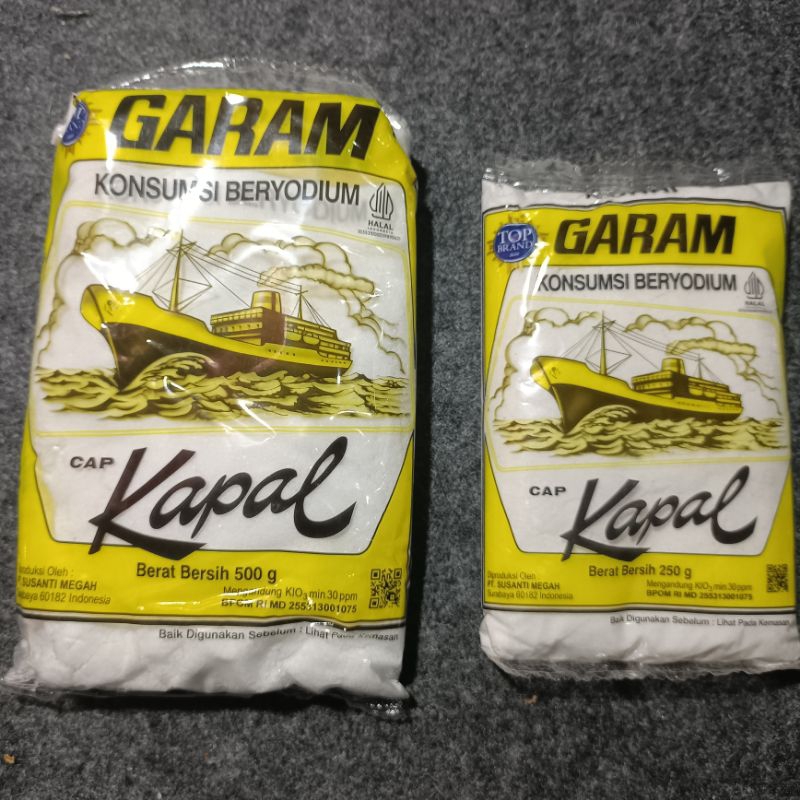 

Garam Cap Kapal Halus Beryodium 250gr