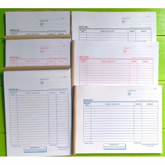 

Cetak Nota Ukuran 1/2 Folio Free Desain NCR