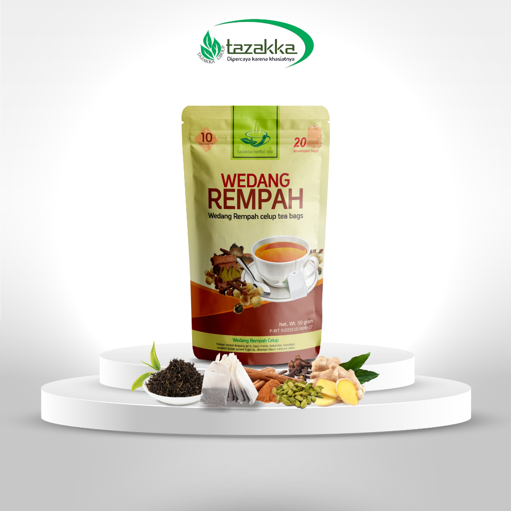 

Teh Celup Wedang Rempah Herbal Tazakka Asli Original Isi 20 Kantung Tea Bags Minuman Kesehatan Antioksidan