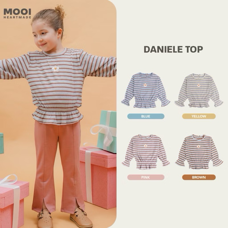 MOOI ATASAN ANAK BAJU PANJANG DANIELE TOP RIB