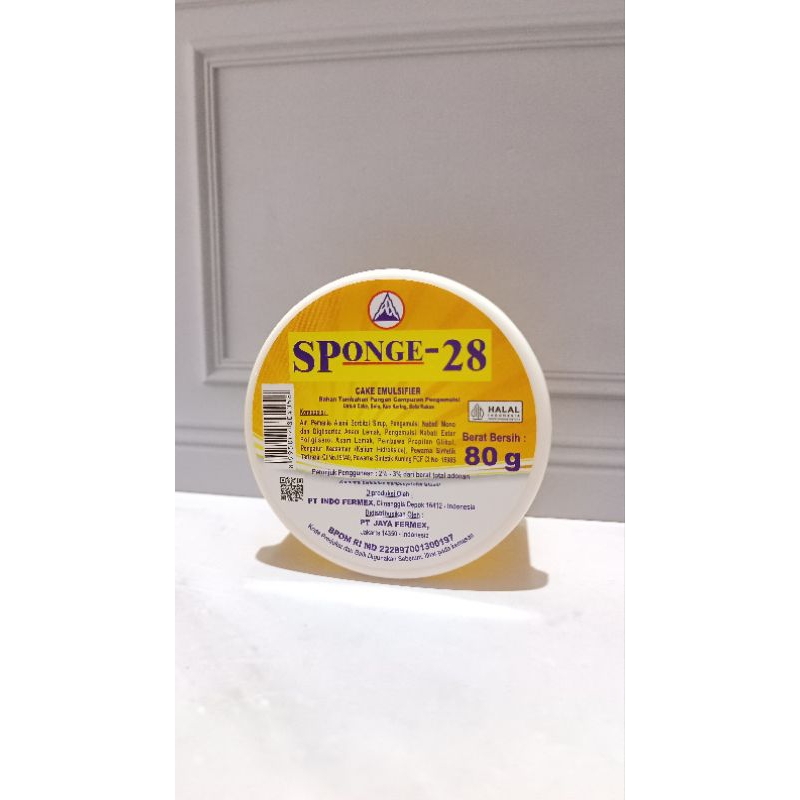 

[ 80 GRAM ] Sponge 28 Cake Elmusifier 80 Gram
