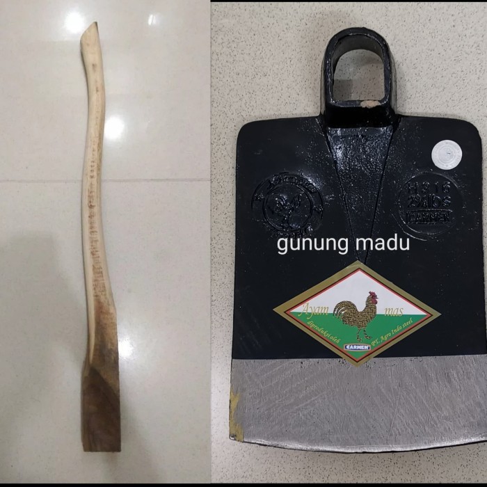 Cangkul cap buaya asli no 1 pacul baja asli buaya mas carmen - cangkul baja asli anti lengket