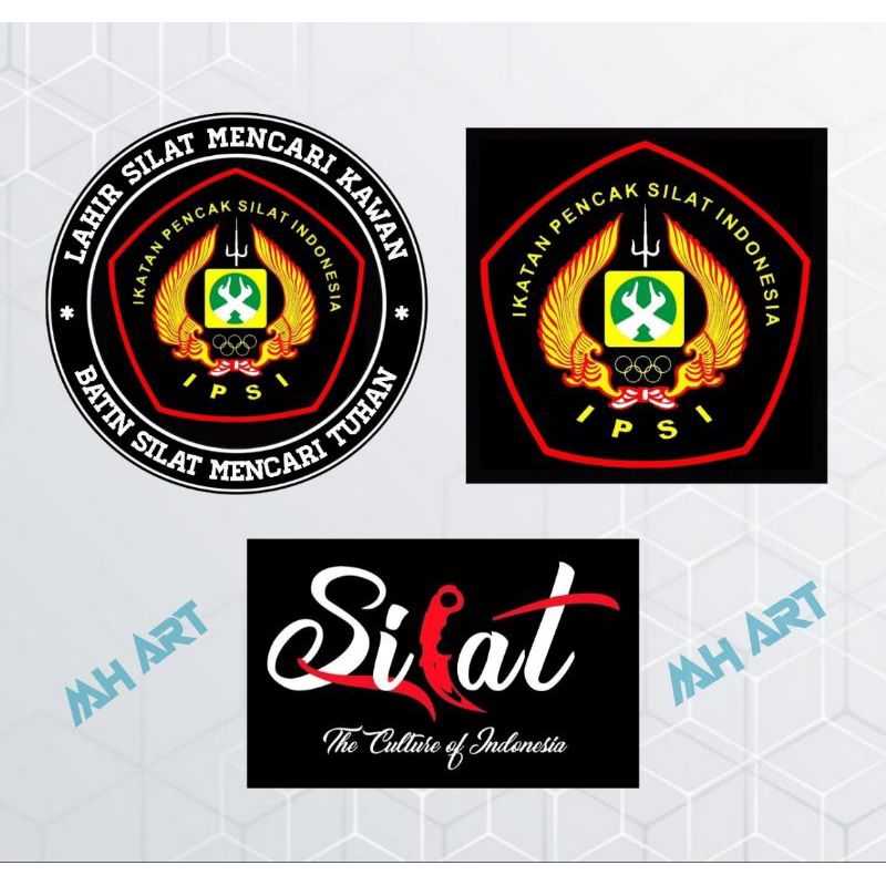 

Stiker IPSI Silat Tiga pcs