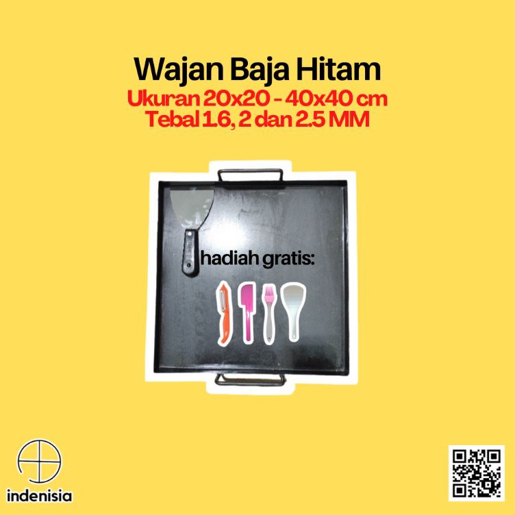 Ready Terkeren   2MM  WAJAN ROTI BAKAR  162 MM  GRATIS KAPI  WAJAN BURGER  WAJAN KEBAB  WAJAN ROTI B