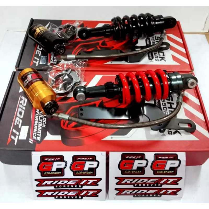 Monoshock Ride it Gp 103 Fleksible Double Click fungsi tabung Pisah Shockbreaker Mono shock belakang