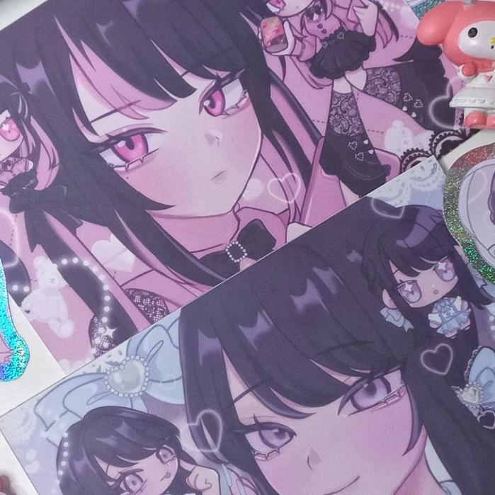 

[ ORIGINAL ] cherriimi - Risa-chan & Rina-chan Jirai Kei & Ryosangata A6 Prints