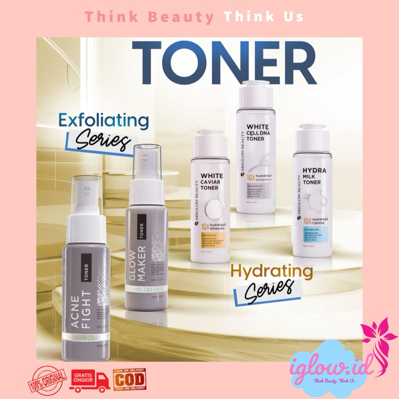 MS GLOW Toner - Toner Glowing MS Glow - Toner Acne MS Glow - MS Glow Makassar