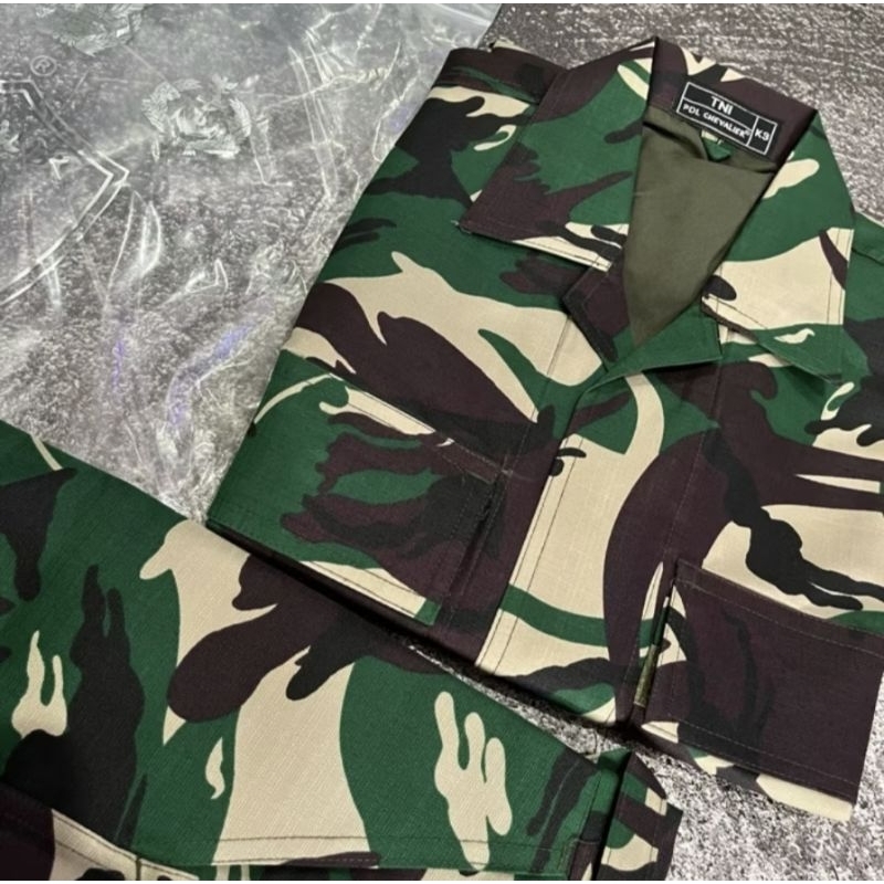 BAJU PDL TNI BALOTELI MALVINAS CHEVALIER+PURING (LAPISAN DALAM), SERAGAM PDL TNI AU/AD/AL