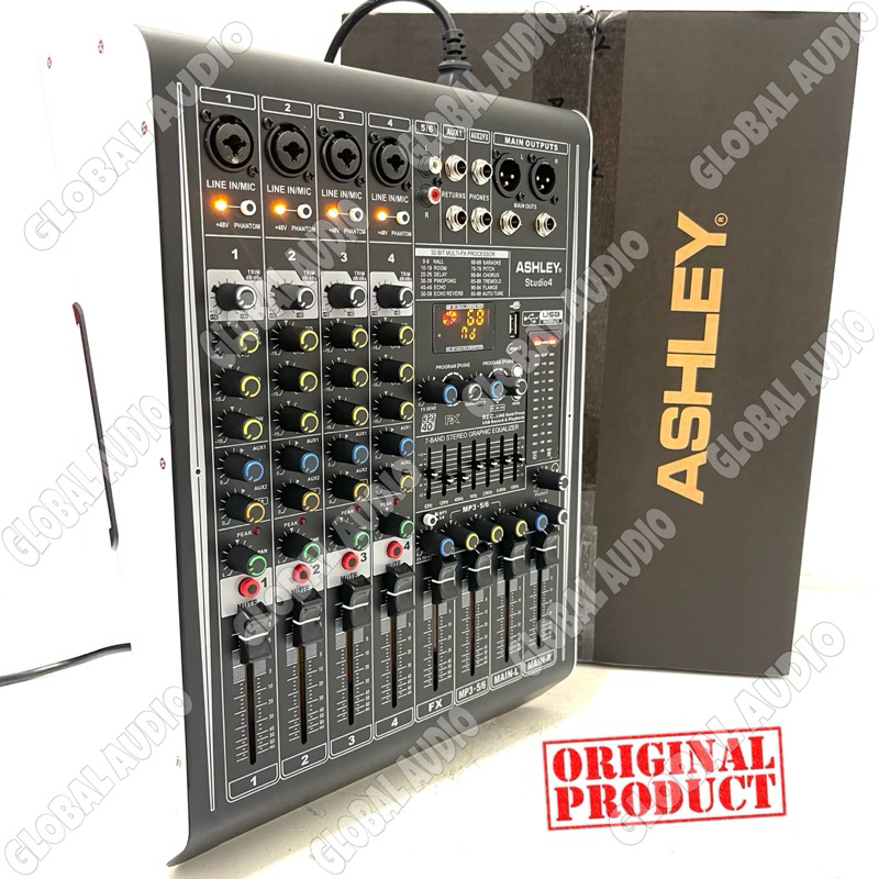 Power Mixer Studio 4 Ashley 4Channel Original POWER STUDIO 4 studio4 Bagus Murah ( Bisa COD )