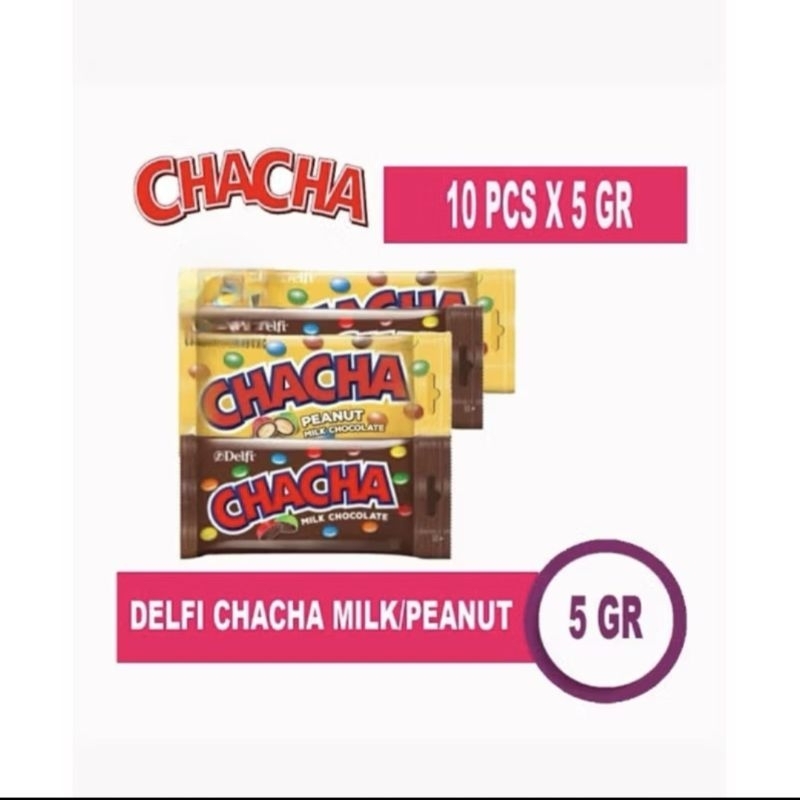 

CHA CHA 1 RENTENG ISI 10 + 1 BKS/DELFI CHACHA COKLAT KACANG/ CACA