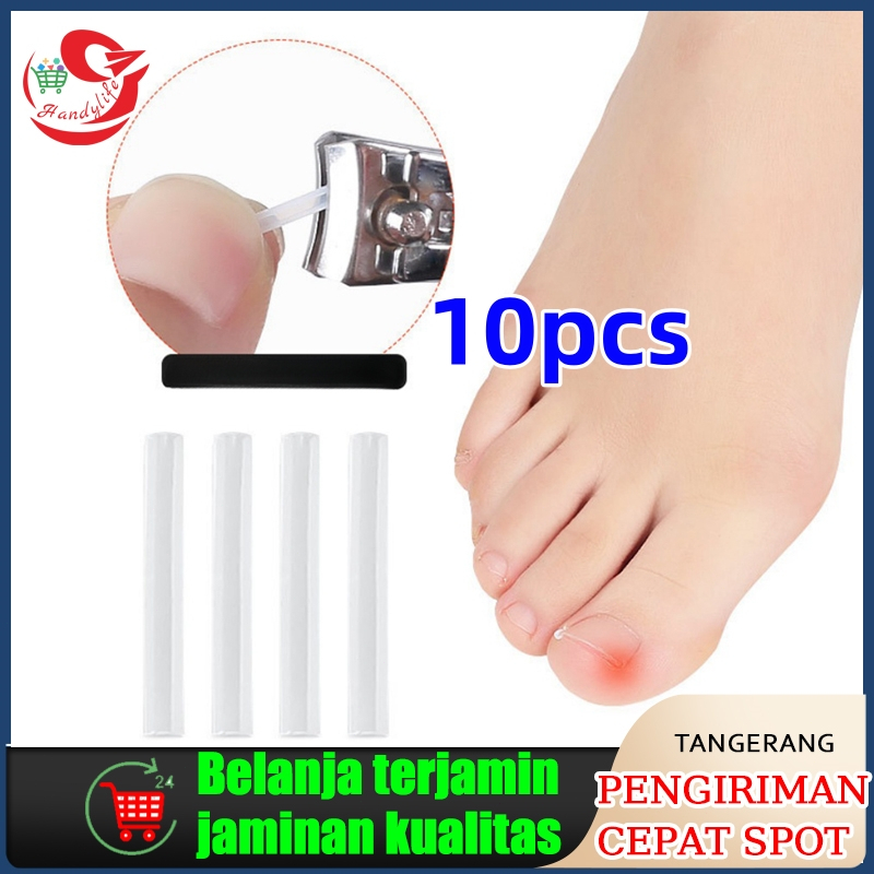 10pc Bantalan Silikon Koreksi Perawatan Kuku Ingrown Nail Isolation Pad Cantengan Treatmen Kuku