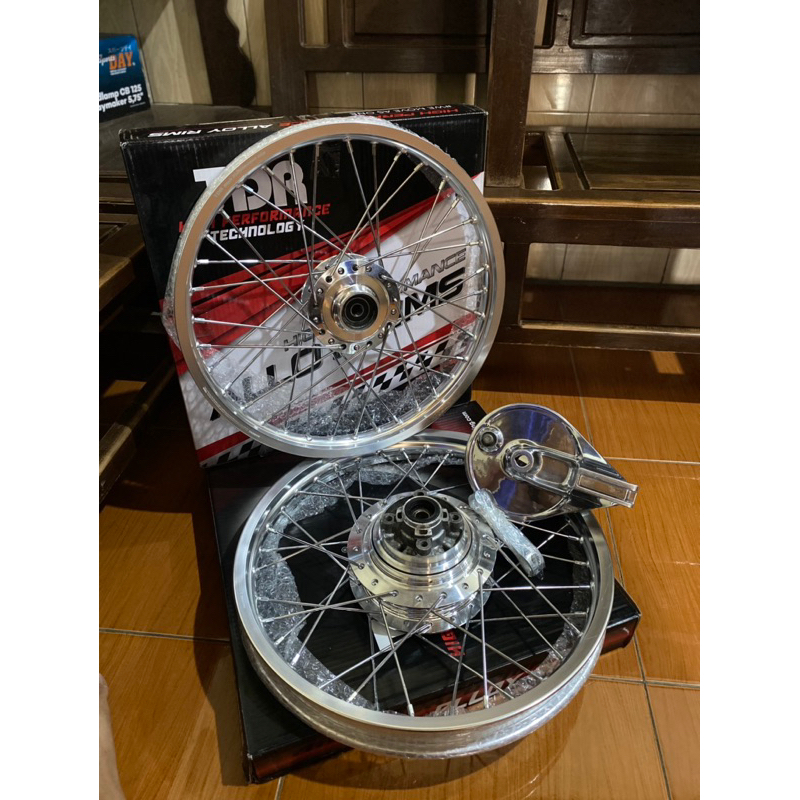 velg tdr silver set pnp cb,gl,mp,tiger tinggal pasang