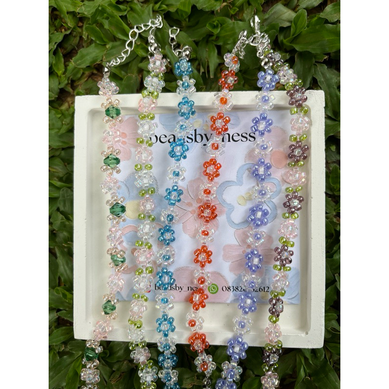 Gelang manik-manik daisy | Manik mute