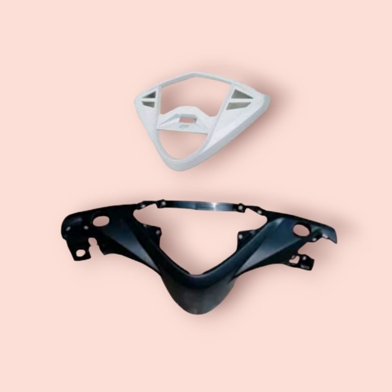 Cover Lis Mika Speedometer Batok Belakang Xeon Karbu Putih
