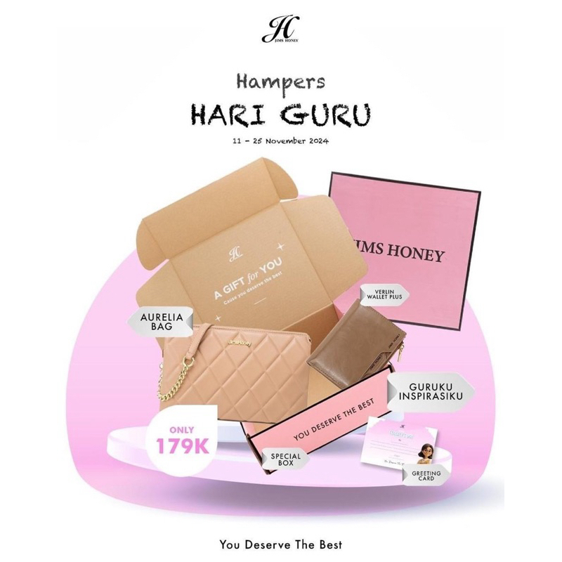 Jims Honey Tas Wanita Hampers Hari Guru