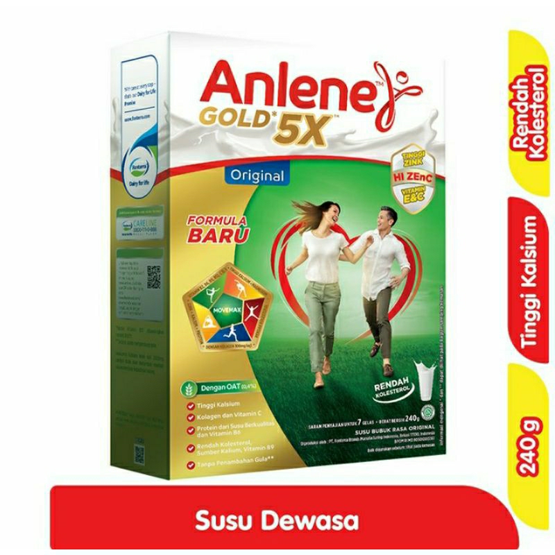 

ANLENE GOLD SUSU BUBUK DEWASA ORIGINAL 240 GRAM