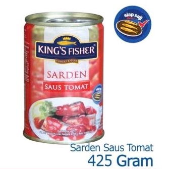 

Sarden/Sarden saos tomat/sarden king's fisher/sarden 425g